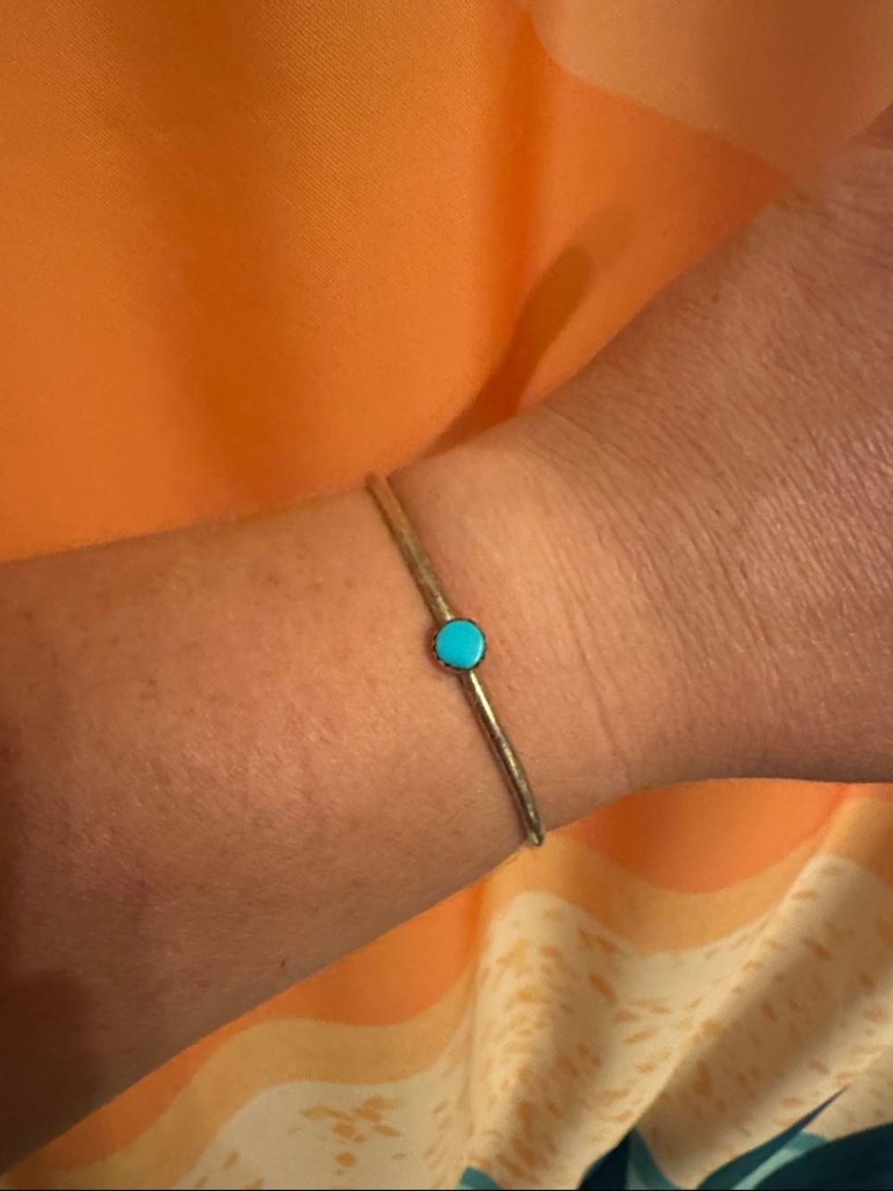Sterling Kingman Turquoise Cuff